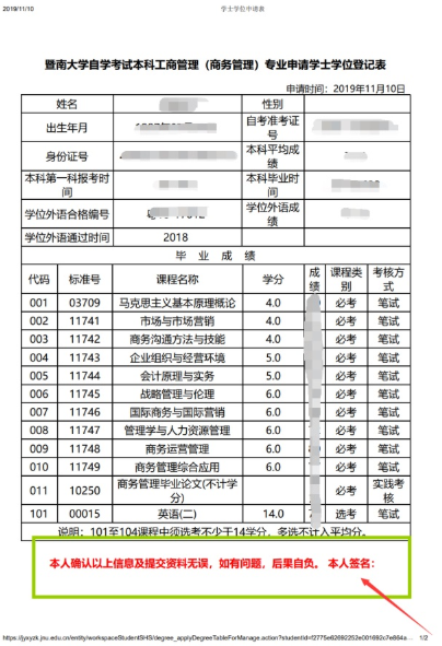 暨南大学2020年5月自考本科毕业生申请学士学位的通知 暨南大学2020年5月自考本科毕业生申请学士学位的通知