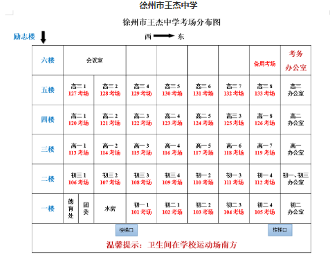 江苏徐州2020年8月高等教育自学考试考点地址及考场分布图 江苏徐州2020年8月高等教育自学考试考点地址及考场分布图