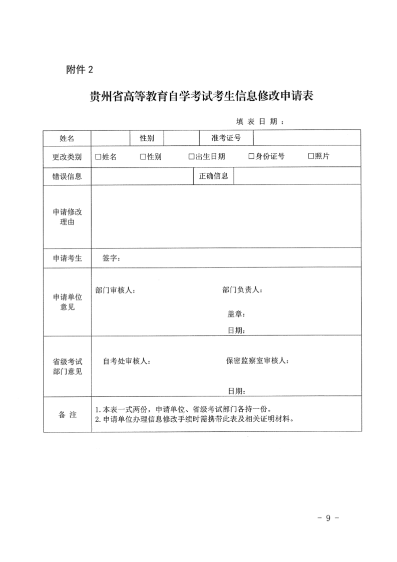 贵州贵阳市2020年9月自学考试毕业审核办证工作的通知 贵州贵阳市2020年9月自学考试毕业审核办证工作的通知