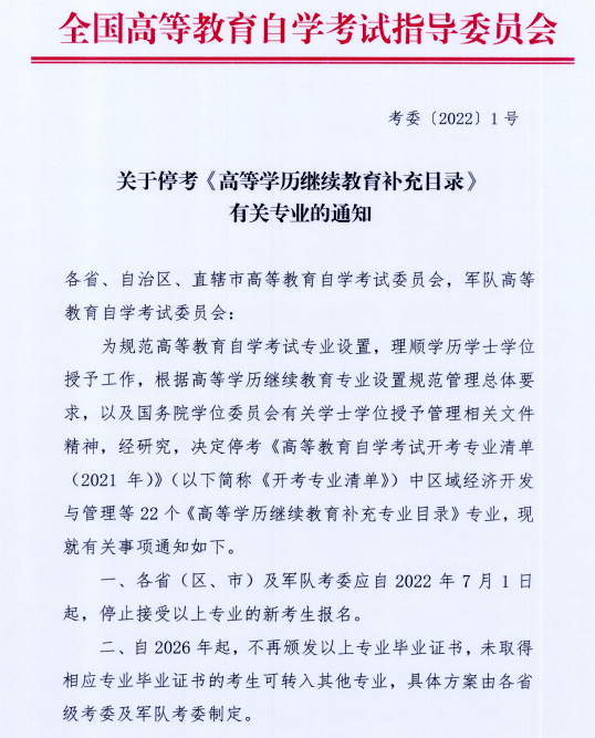 自考汉语言文学专业这么热火咋会停考？停考的是自考本科还是专科阶段2023年？