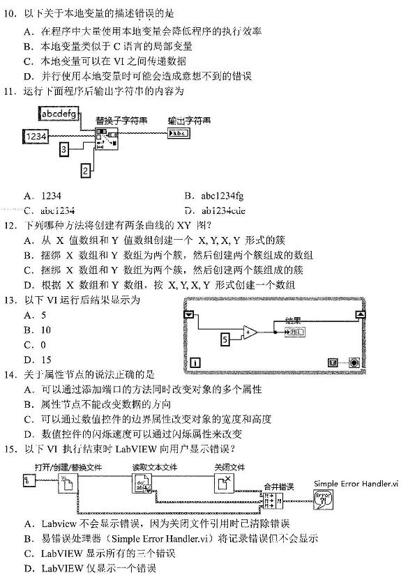 2022年4月自考10789智能仪器真题试卷 2022年4月自考10789智能仪器真题试卷
