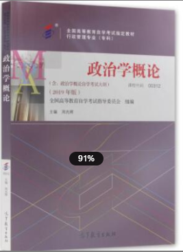 2022年江苏自考《政治学概论00312》教材信息 2022年江苏自考《政治学概论00312》教材信息
