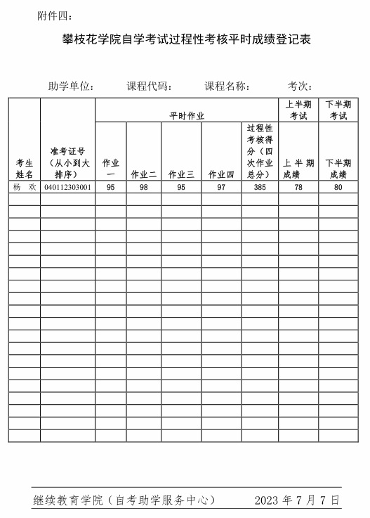 附件四:四川省自学考试过程性考核成绩登记表.png 附件四:四川省自学考试过程性考核成绩登记表.png