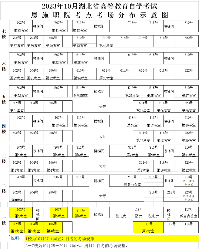 2023年10月高等教育自学考试-恩施职业技术学院考点考前温馨提示 2023年10月高等教育自学考试-恩施职业技术学院考点考前温馨提示
