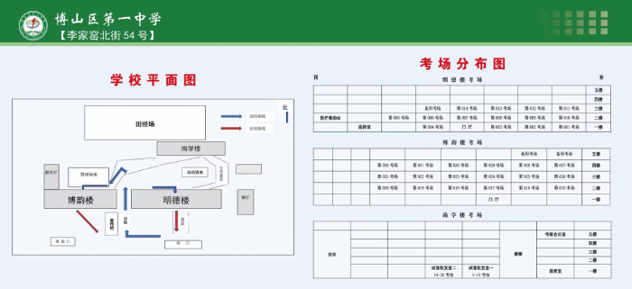 山东淄博市2023年10月高等教育自学考试考点考场平面图 山东淄博市2023年10月高等教育自学考试考点考场平面图